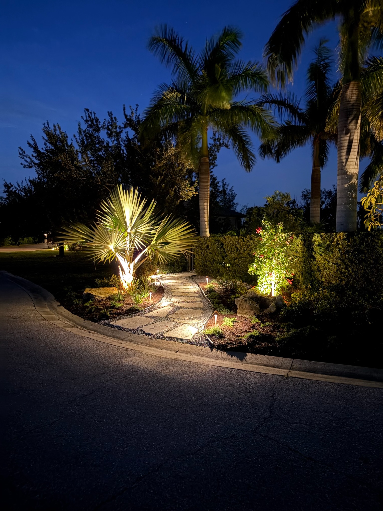 Solid cast brass landscape lighting built for Florida coastal resilience